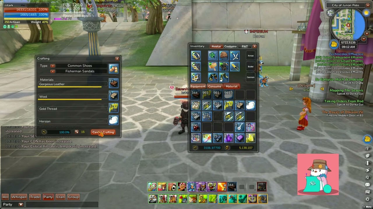 Rose Online How to craft g7 max stats with low investment