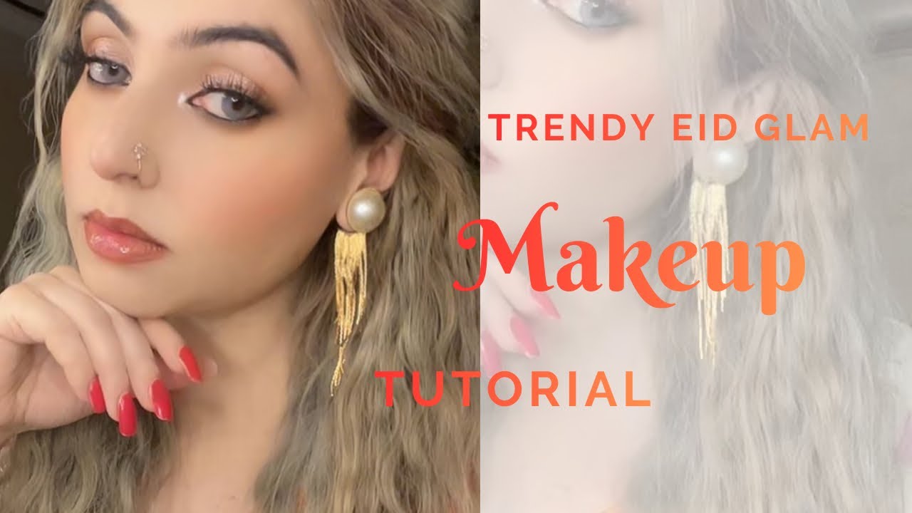 Trendy Eid Glam Makeup Tutorial | Bold Kajal Eyes & Glowy Skin💄💅
