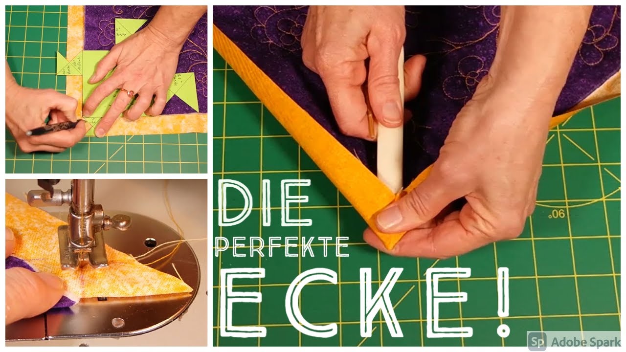 Briefecken nähen für Anfänger mit Geling Garantie. Patchwork Tutorial mit deiner eigenen Schablone.