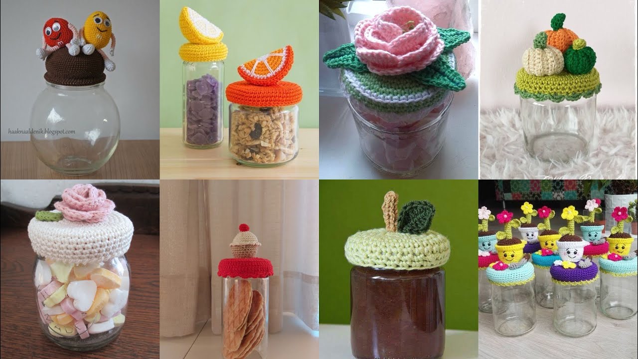 Make a CUTE Crochet Jar Now?|crochet items 