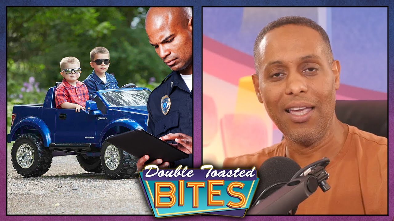 MAN DRIVES POWER WHEELS AND GETS HIMSELF ARRESTED | Double Toasted Bites
