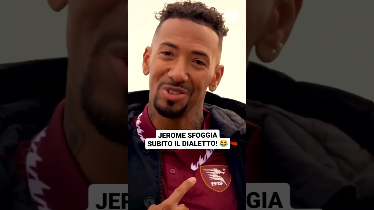 LA SALERNITANA ANNUNCIA JEROME BOATENG - IL SALUTO AI TIFOSI &Egrave; GI&Agrave; IN DIALETTO❗😂 #shorts