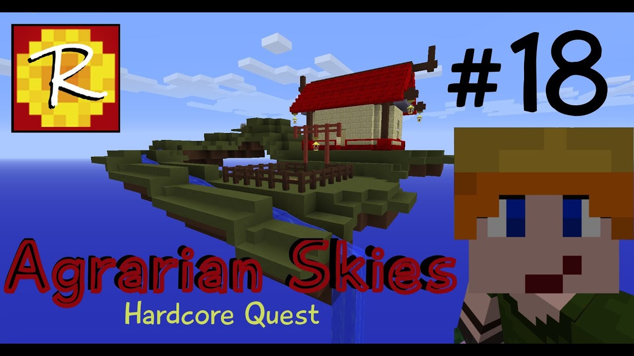 Minecraft | Agrarian Skies E18: The ME Fluid Import/Export Business