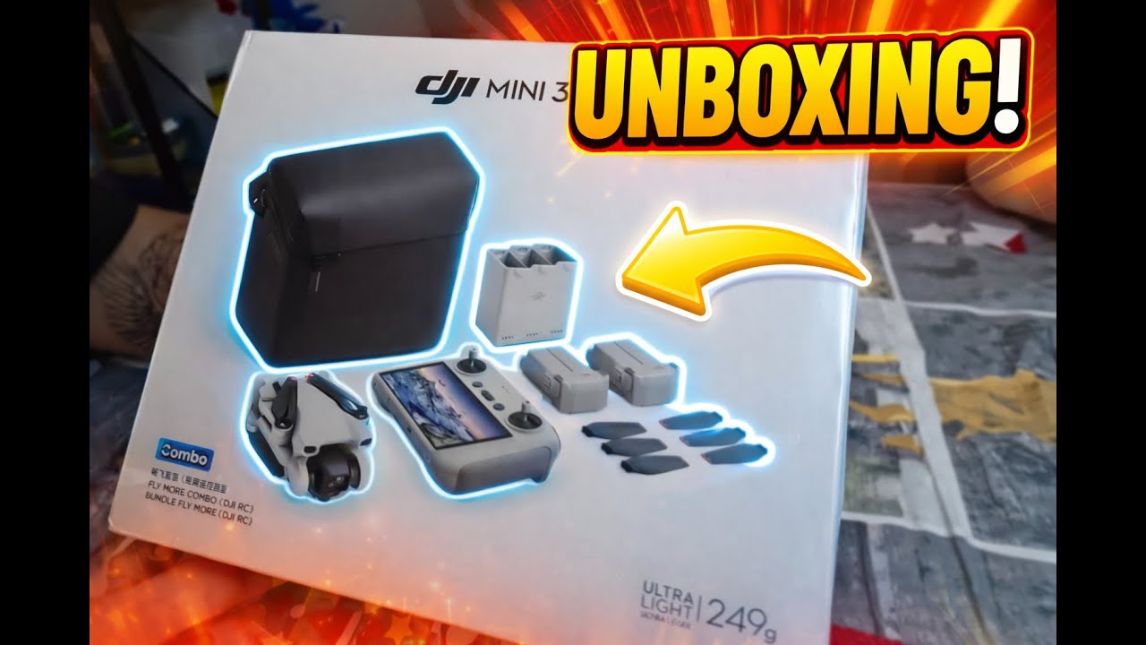 ШВИДКА РОЗПАКОВКА DJI Mini 3 Fly More Combo (DJI RC) #DJIMini3