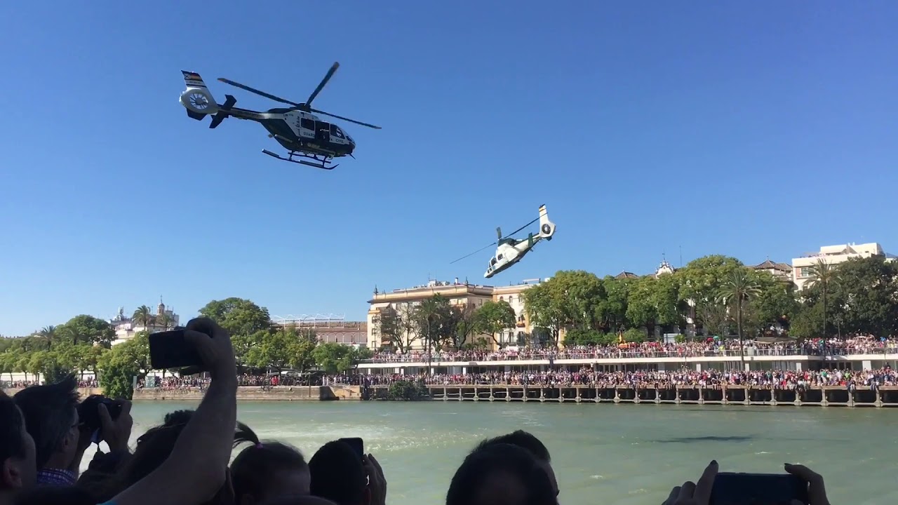 Exhibición operativo ejército Español en el río Guadalquivir, Sevilla 2019