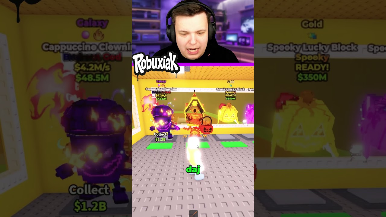 Dropnąłem La Casa Boo... w Steal A Brainrot Roblox! #shorts