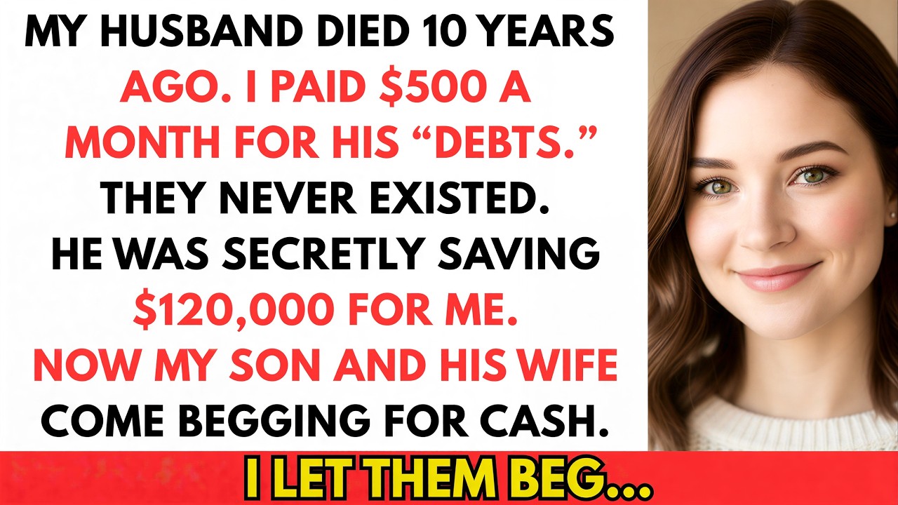 My husband Died 10 years ago… I Paid His “Debts” Monthly… Then the truth broke me.