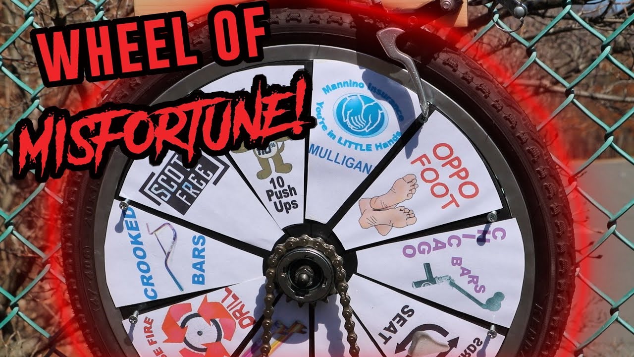 WHEEL OF MISFORTUNE GAME OF BMX!