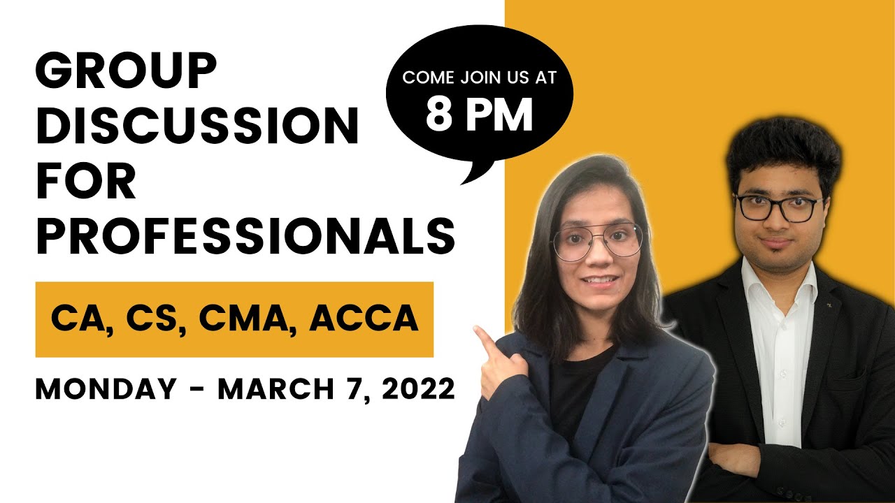🔴 Live Group Discussion (For Professionals  - CA, CS, CMA, ACCA) (2)