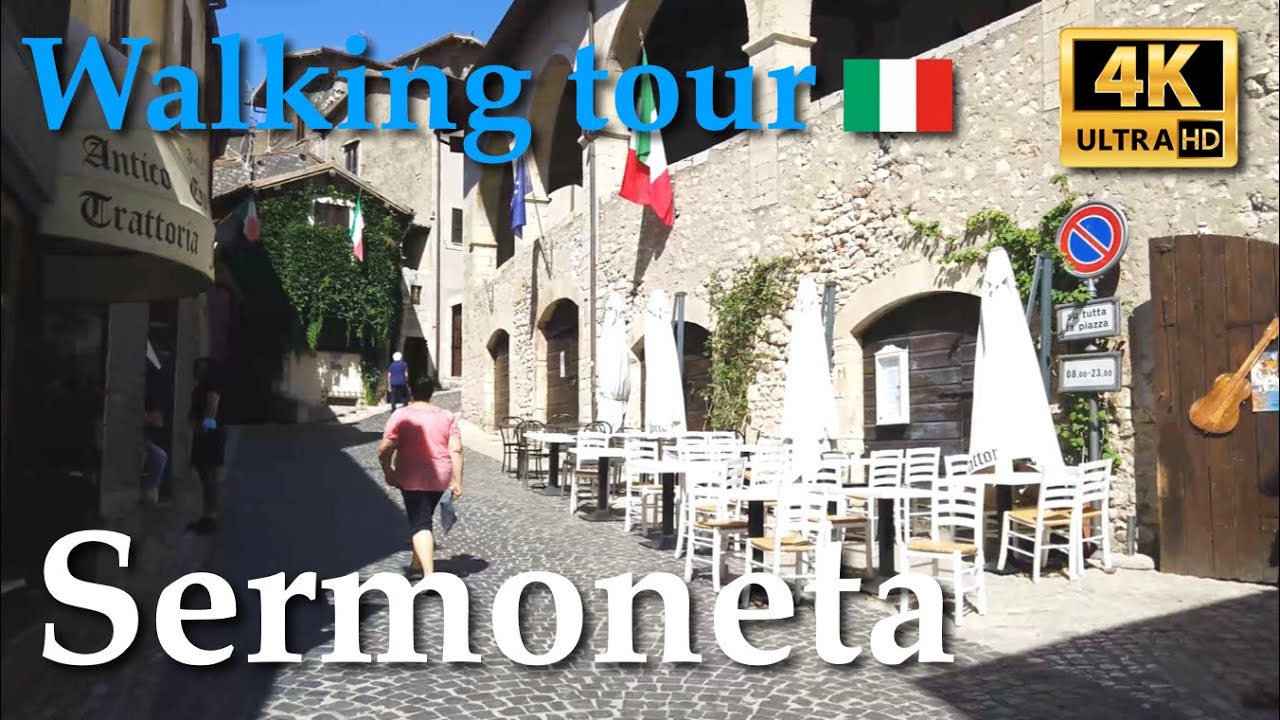 Sermoneta (Lazio), Italy【Walking Tour】4K