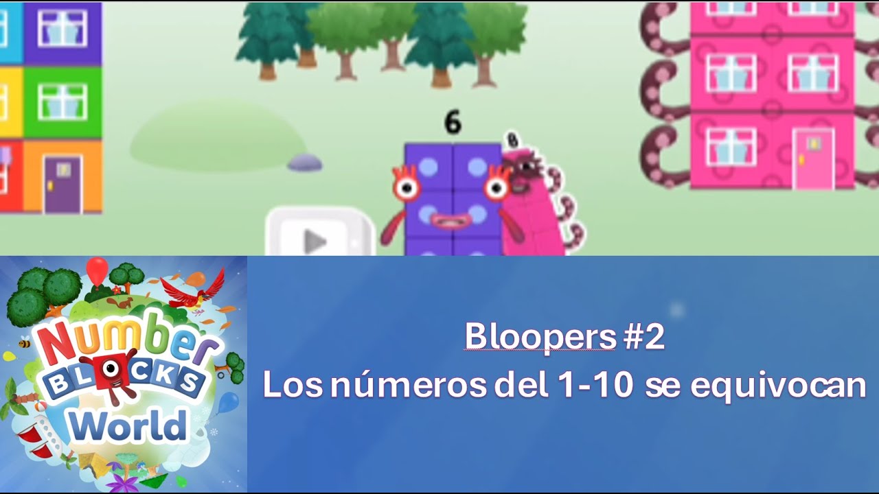 Numberblocks World Bloopers #2: Los números del 1-10 se equivocan