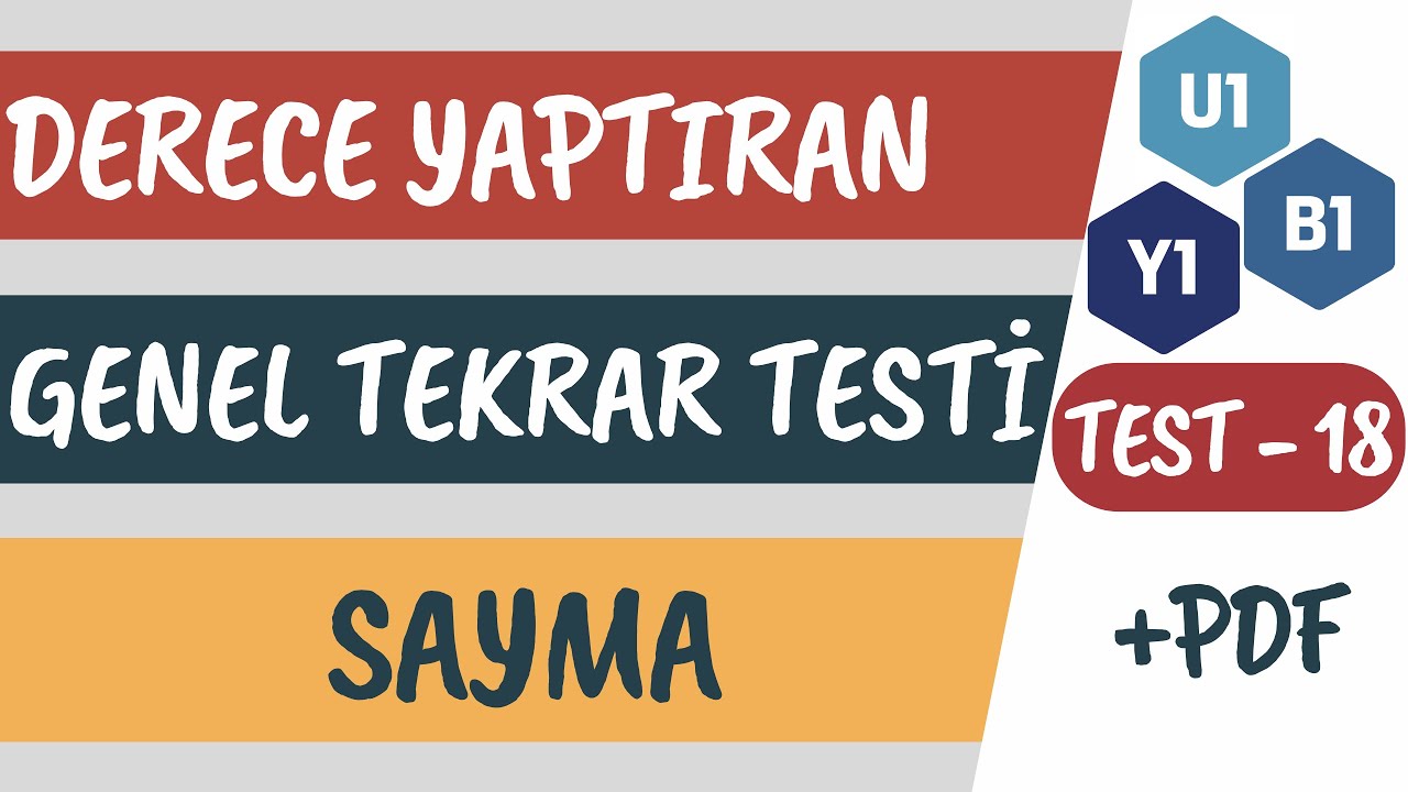 Test 18 | Permütasyon - Kombinasyon - Binom | Derece Yaptıran Zor Sorular | 2024 AYT Matematik Kampı