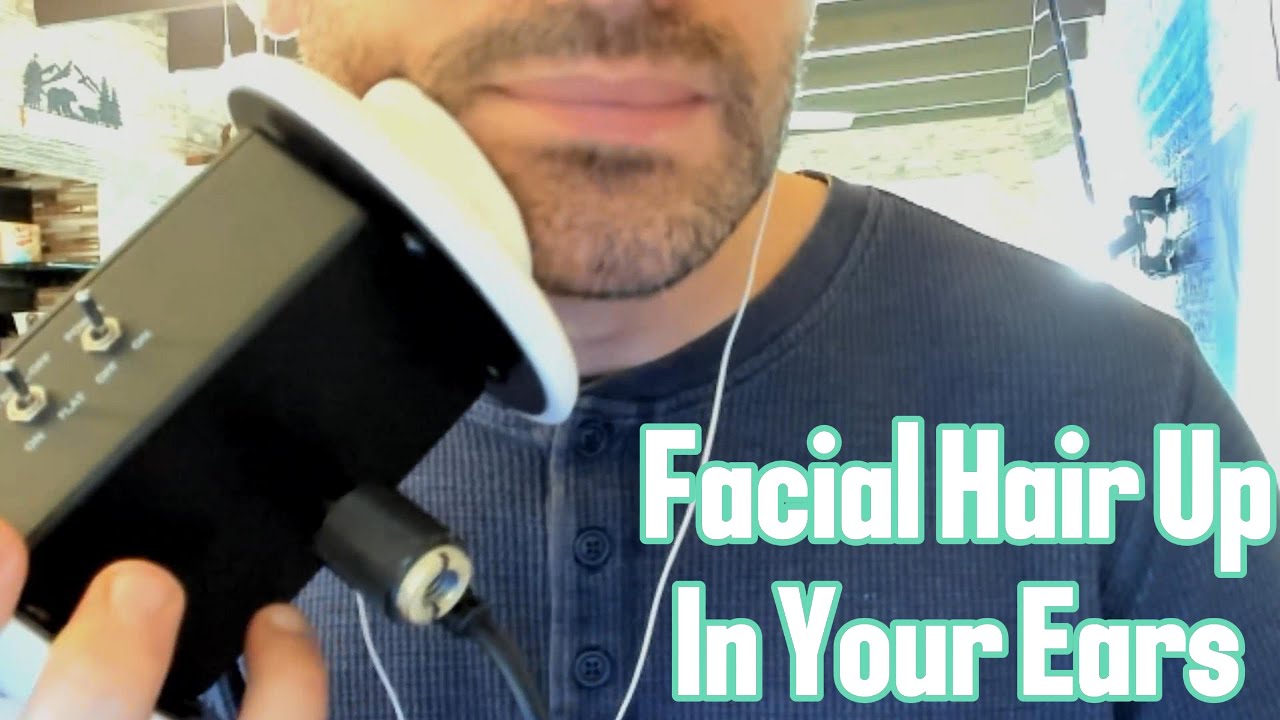ASMR Gentle Facial Hair Ear Brushing for Deep Relaxation