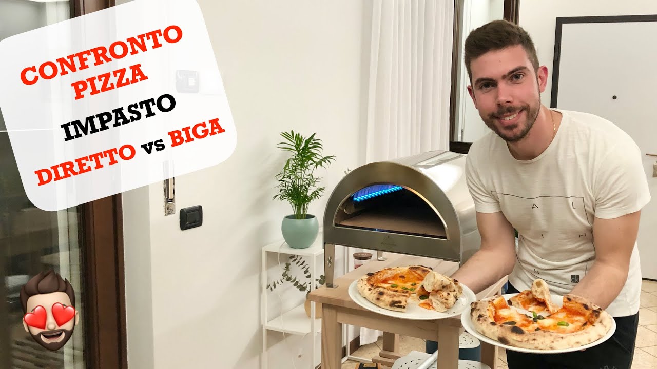 Pizza Margherita confronto impasto diretto vs biga 🔥 e tu per chi tifi? 🏆