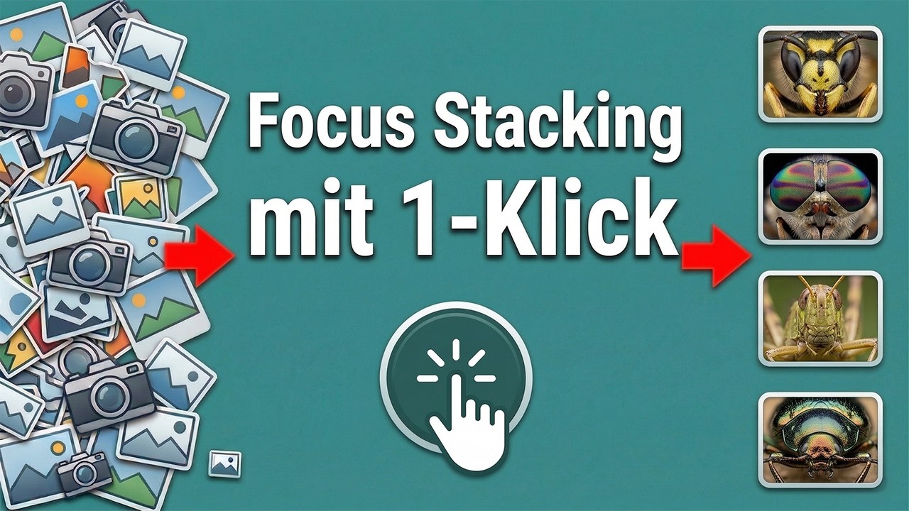 Vom Foto-Chaos zum perfekten Makro: Focus Stacking voll automatisiert! (Makrofotografie)