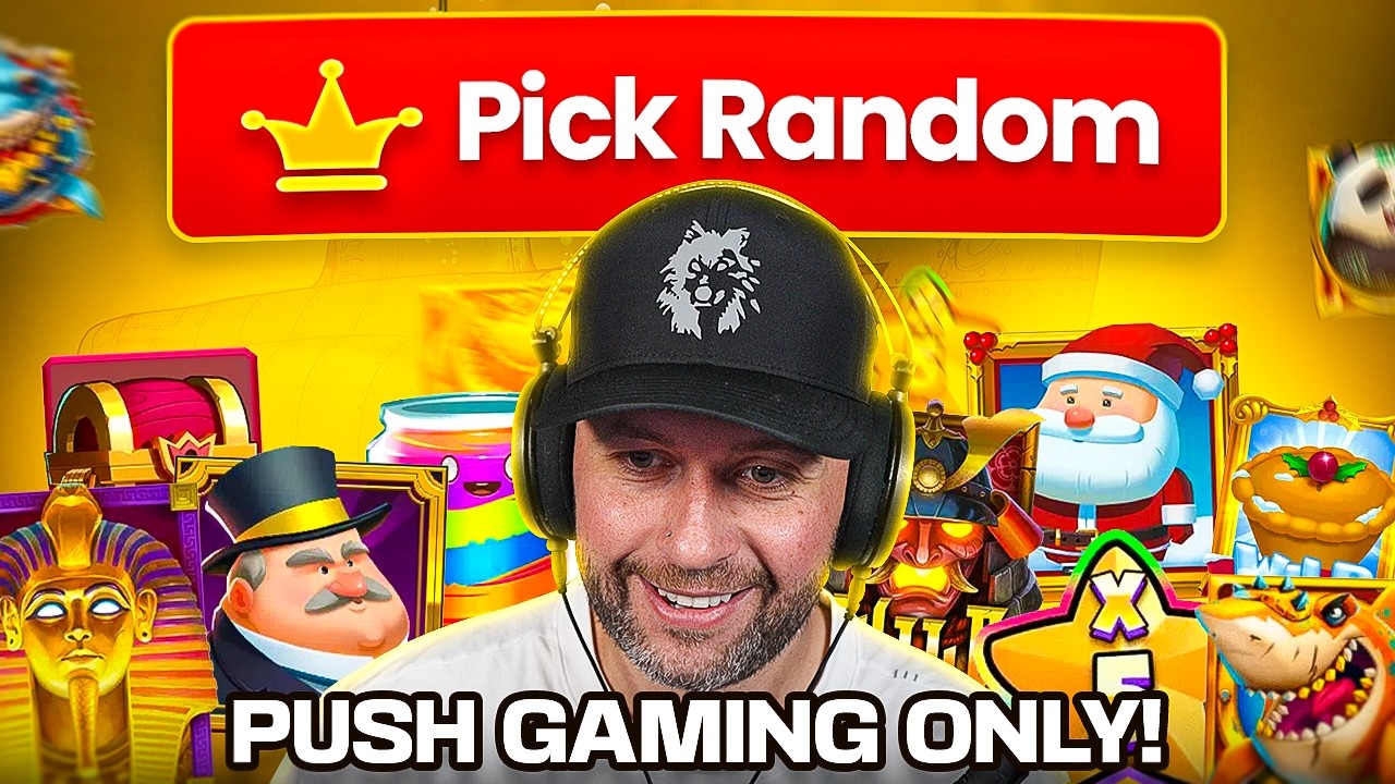WE LET a PICK RANDOM BUTTON CHOOSE my SLOT BUYS!! PUSH GAMING EDITION!! (Bonus Buys)