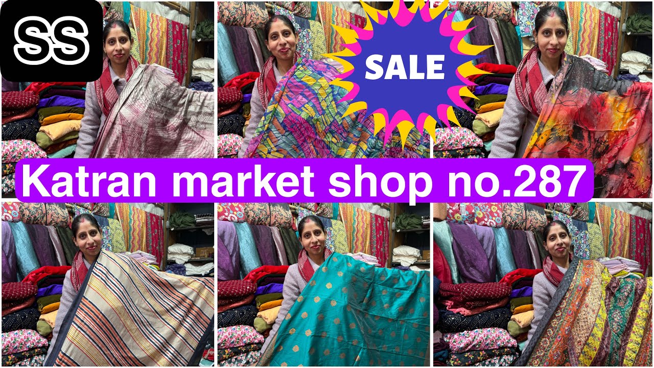 Katran Market shop no.287￼ export surplus Brasso Fabric & Banarsi Muslin ,Chino ,Dupatte ￼￼￼￼￼😍❤️