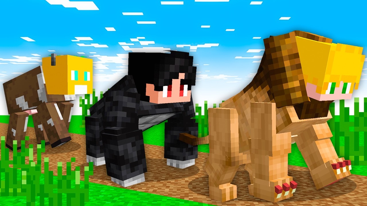 Civilização de Mobs Animais no Minecraft!