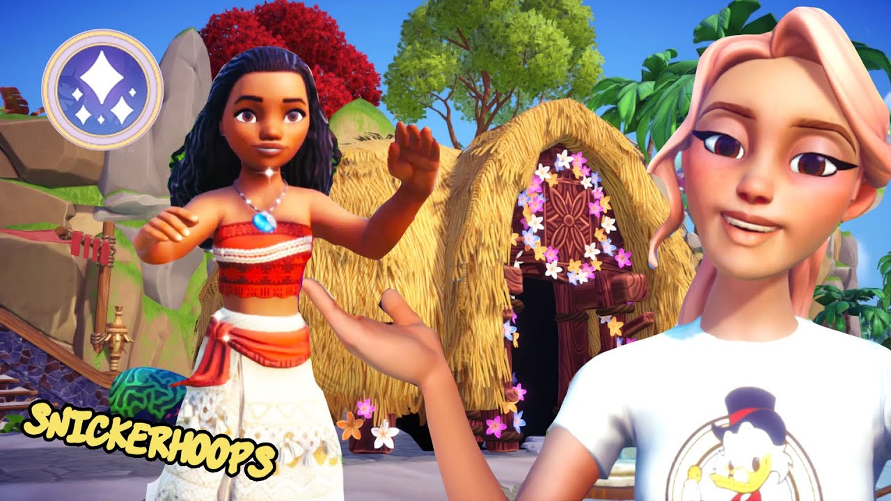 Ep.2 Snickerhoops Unlocks MOANA in HOOPS VALLEY | DISNEY DREAMLIGHT VALLEY  Gameplay