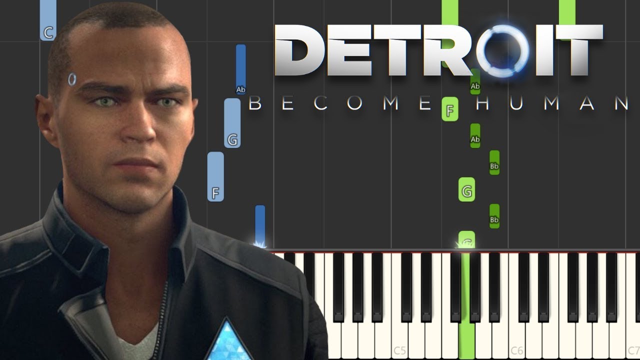 Detroit: Become Human - Markus Theme (Piano Tutorial) [Synthesia]