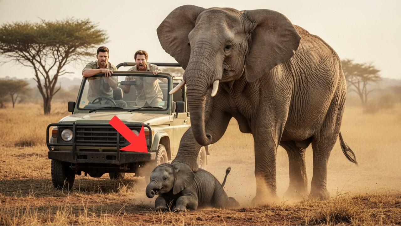 Mother Elephant Attacks Her Baby… Rangers Rush In