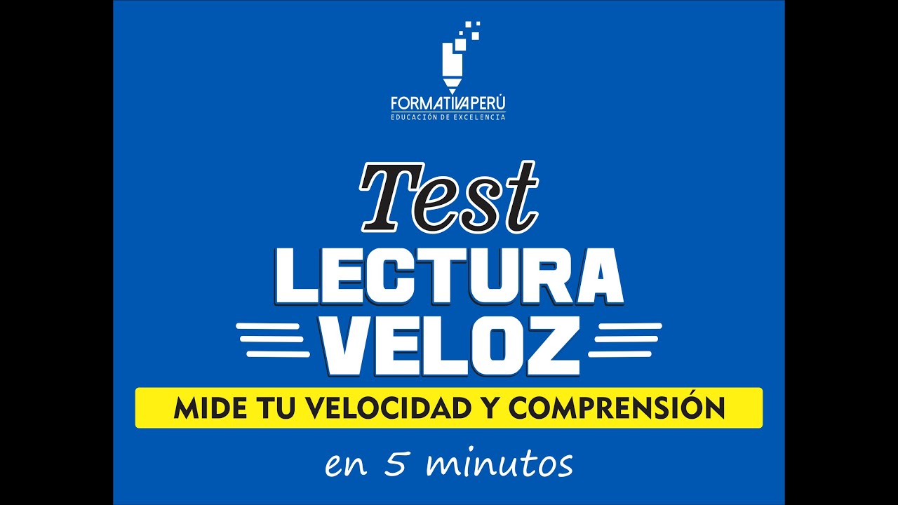 TEST DE LECTURA  VELOZ Y COMPRENSI&Oacute;N LECTRA