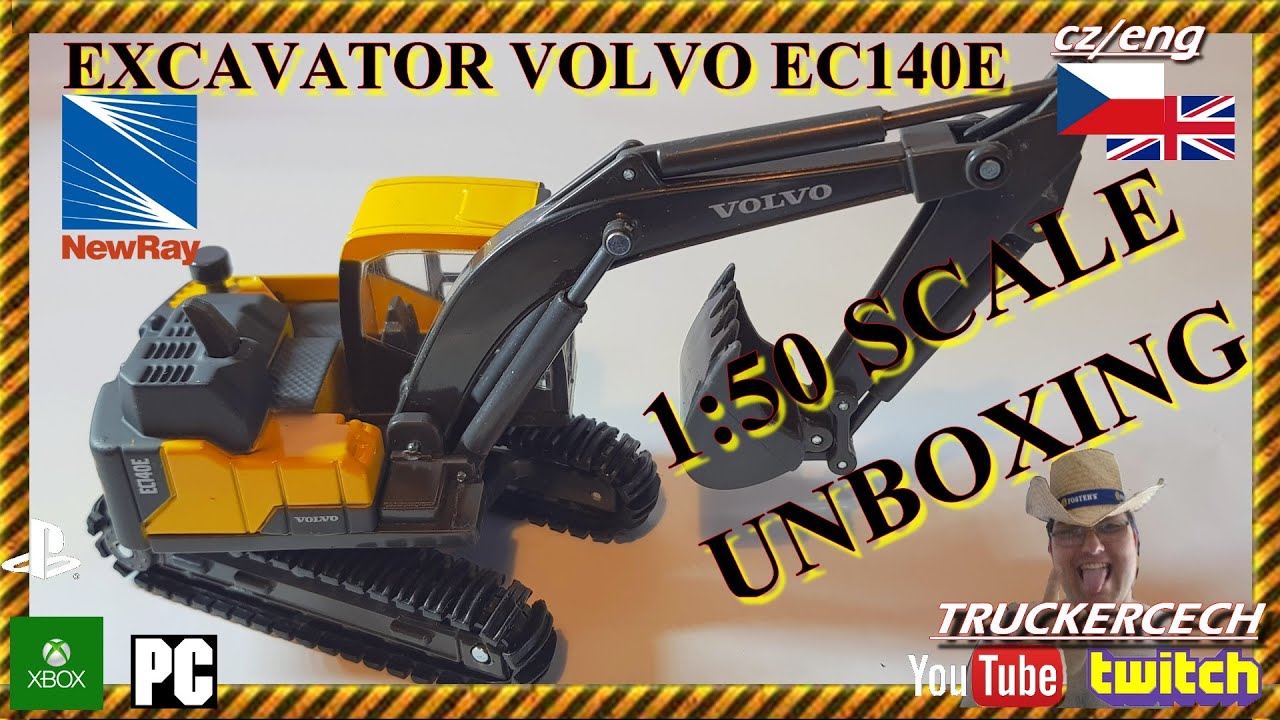 SCAM? NEW RAY model scale 1:50 VOLVO excavator ec140e unboxing diecast model