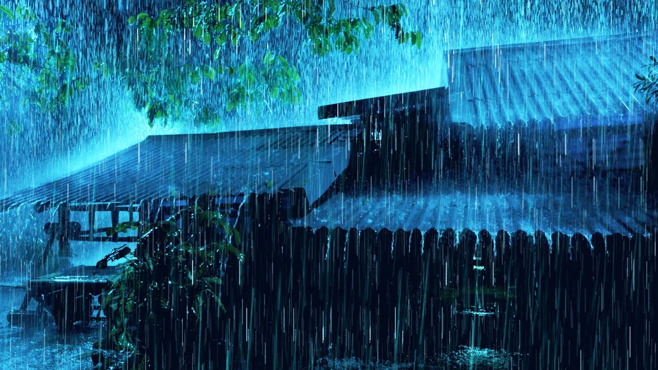 Засыпайте Спокойно За 3 Минуты 🌧️ Звуки Сильного Дождя И Грома, Которые Лечат Бессонницу И Расслабл