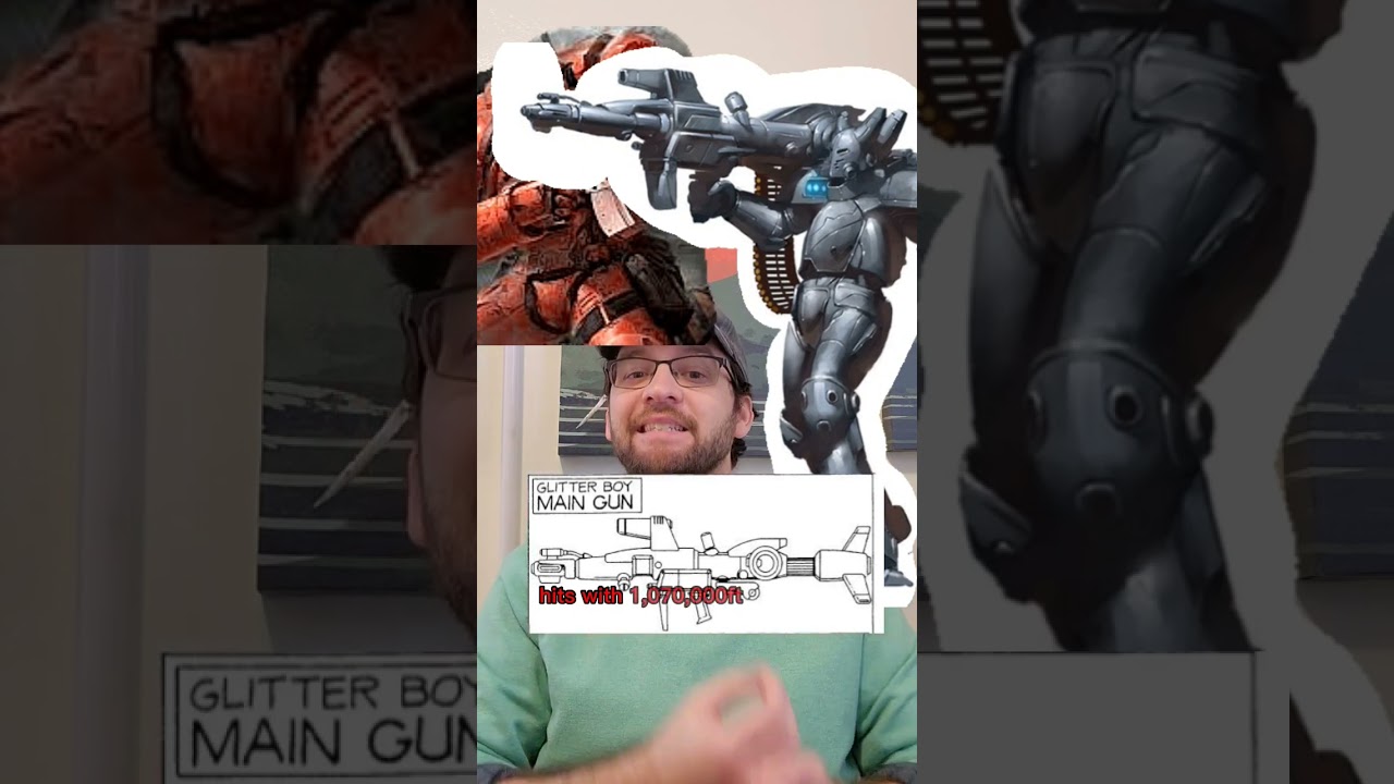 Warhammer 40k Space Marine vs RIFTS Glitterboy #gaming #nerd #fight #rpg #tabletopgaming #fallout