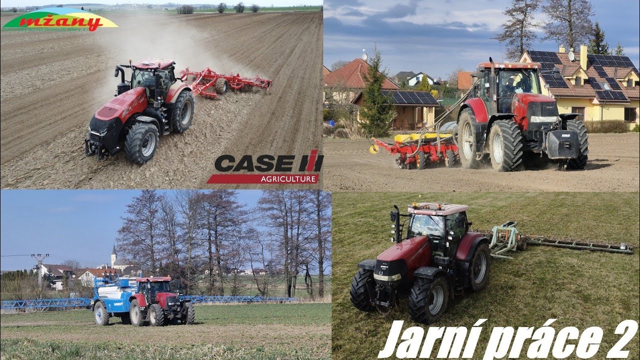 Setí řepy, stříkání řepky, smykování luk CASE IH TRACTORS