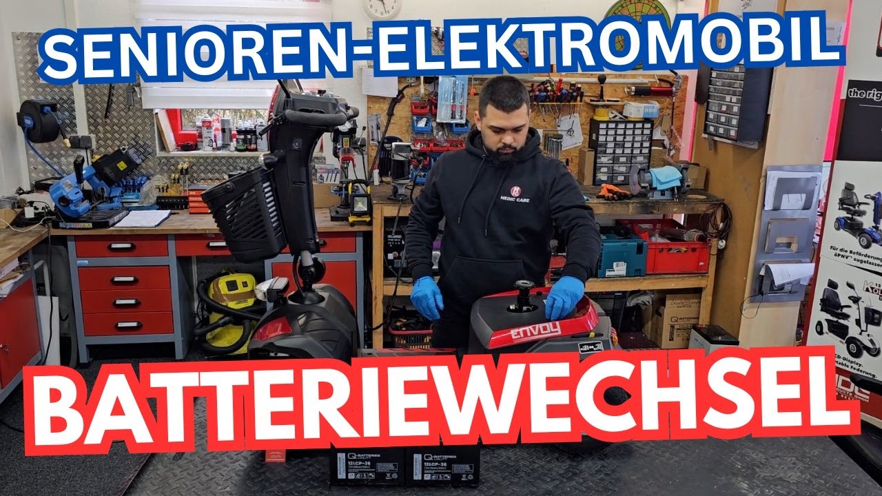 #Batteriewechsel bei einem #Senioren-#Elektromobil | MC #Seniorenprodukte