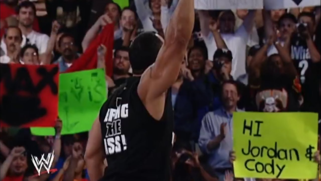 The Rock Entrance 2002 Oakland, CA (Huge Pop) RAW! The Great One Returns.