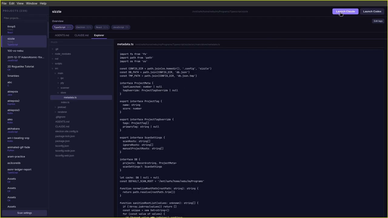 First peak at my new vibe coded custom IDE: 