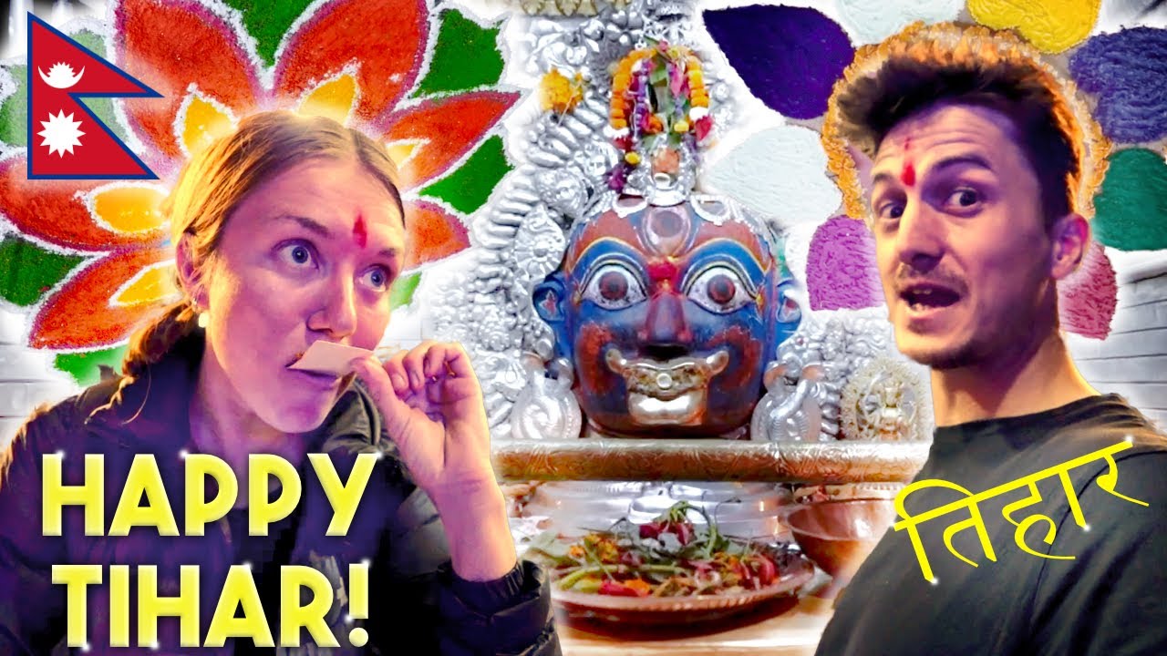 КАТМАНДУ ВО ВРЕМЯ ПРАЗДНИКА ТИХАР (пробуем уличную еду и встречаемся с местными жителями)