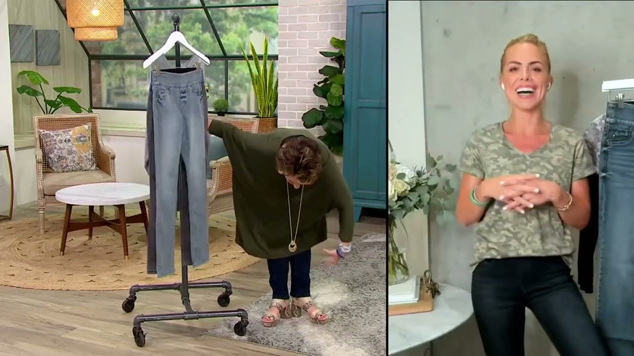 Laurie Felt Silky Denim Pull On Jeans with Cambre Waistband on QVC