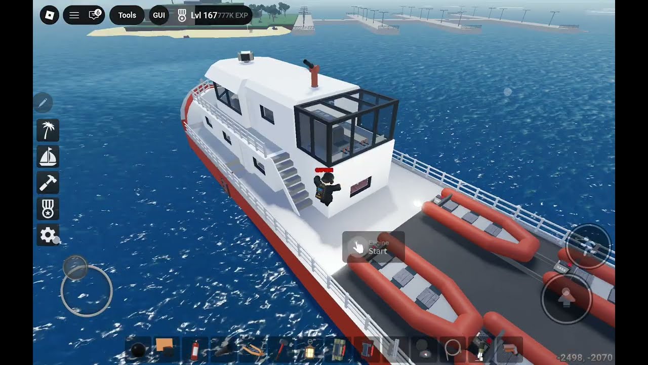 MV RESCUER on Duty at Night - Sail and Sink Simulator
