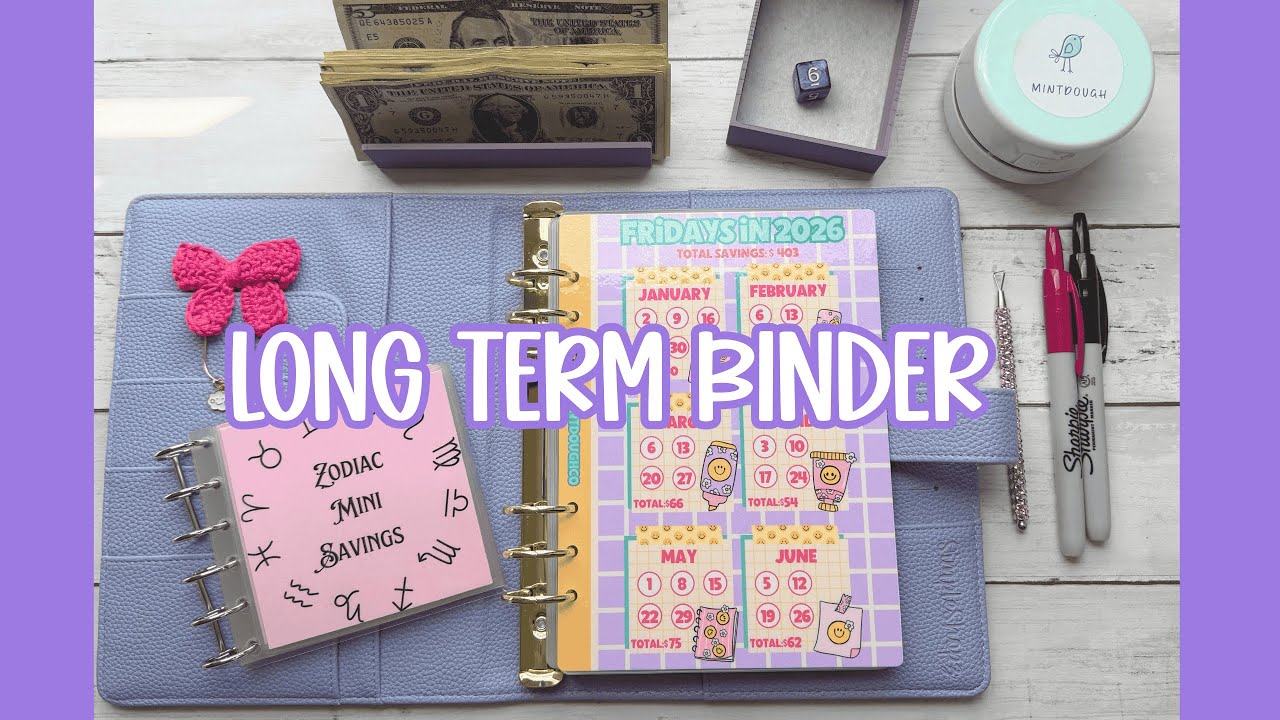 LONG TERM BINDER FRIDAY #cashstuffingcommunity