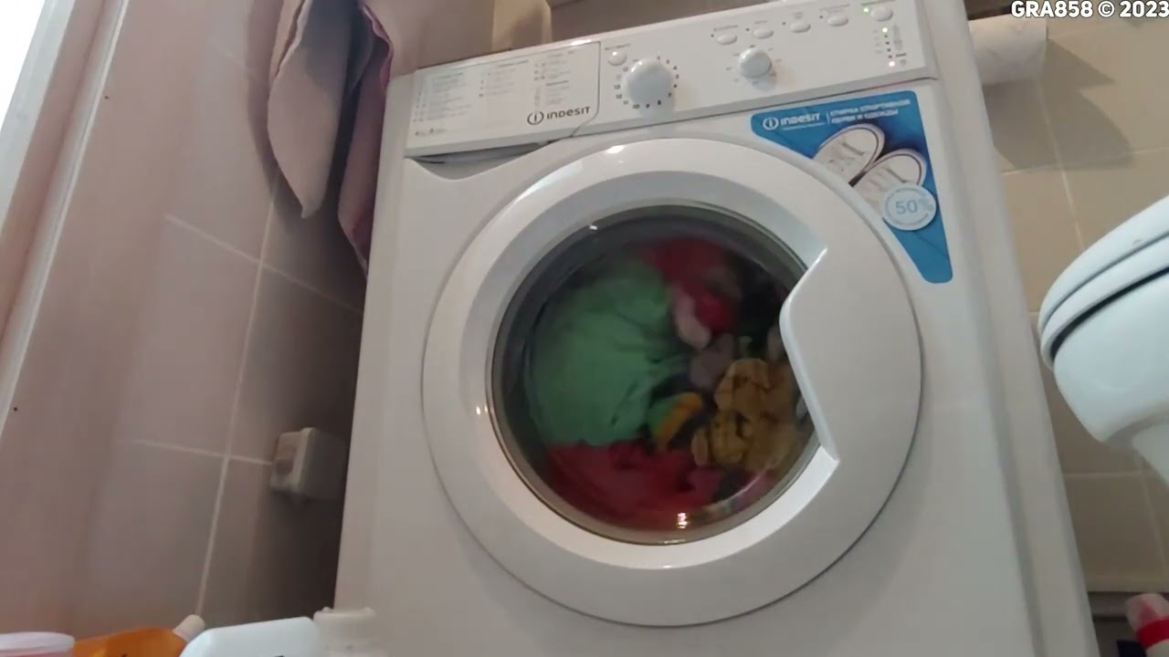 060323 INDESIT IWUB 4105 КАК СТИРАЛЬНАЯ МАШИНА СТИРАЛА 12