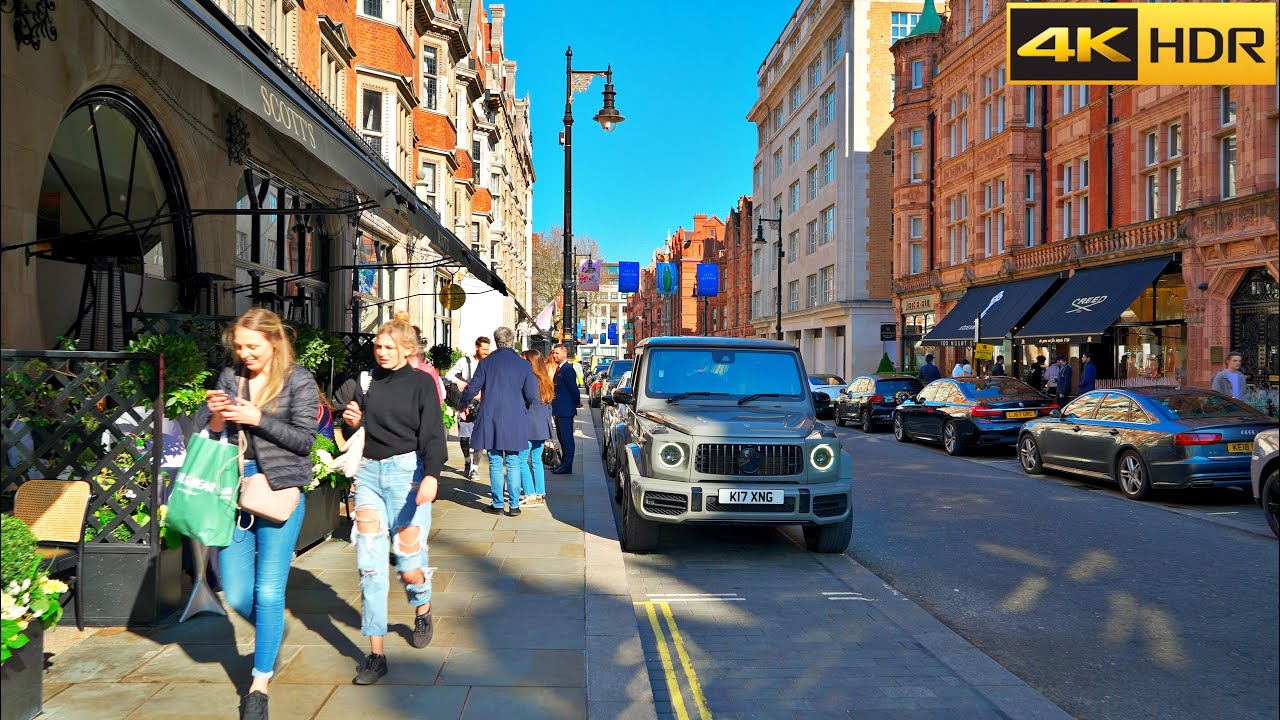 London Walk in Posh and Expensive neighbourhoods🎁Mayfair to New Bond Street [4K HDR]