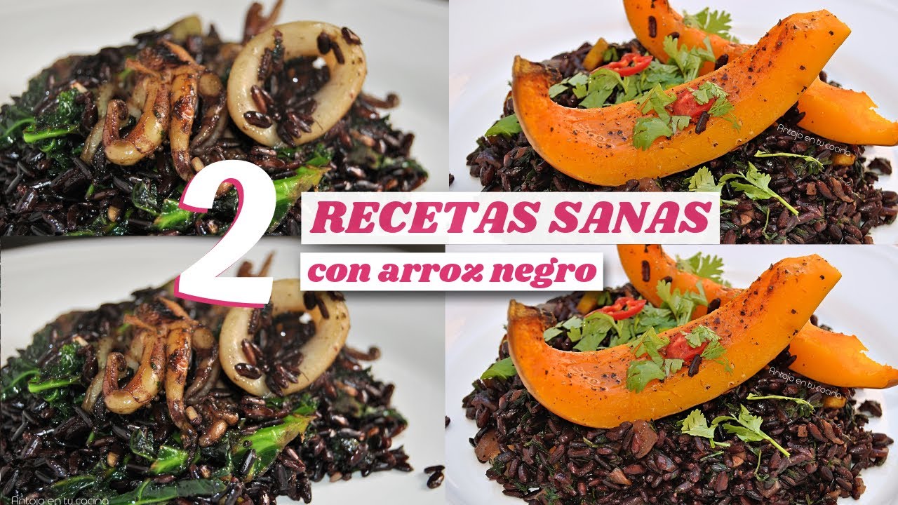 2 RECETAS SALUDABLES con ARROZ NEGRO que tienes que probar - Arroz venere, el ARROZ PROHIBIDO