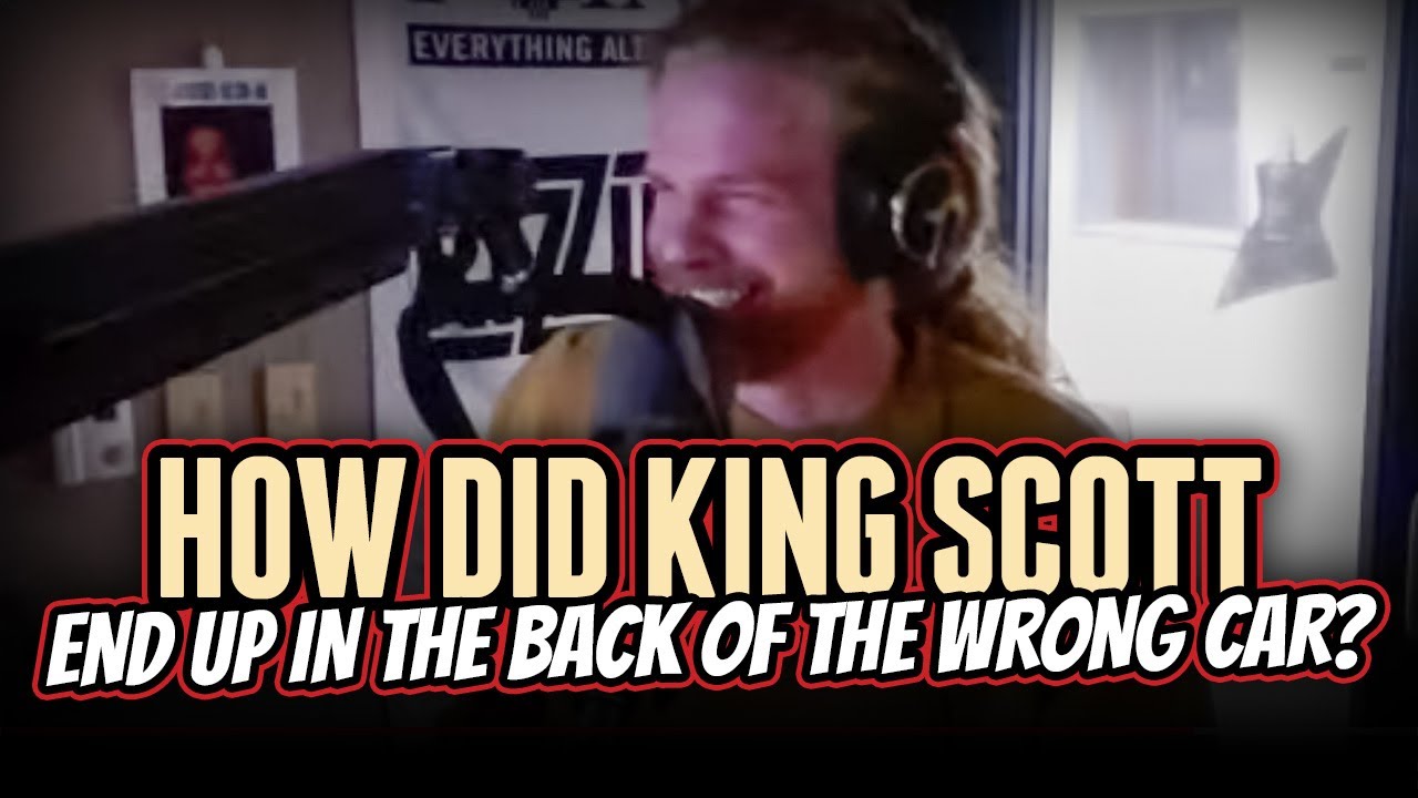 How did KING SCOTT end up in the back of the WRONG CAR at the grocery store?