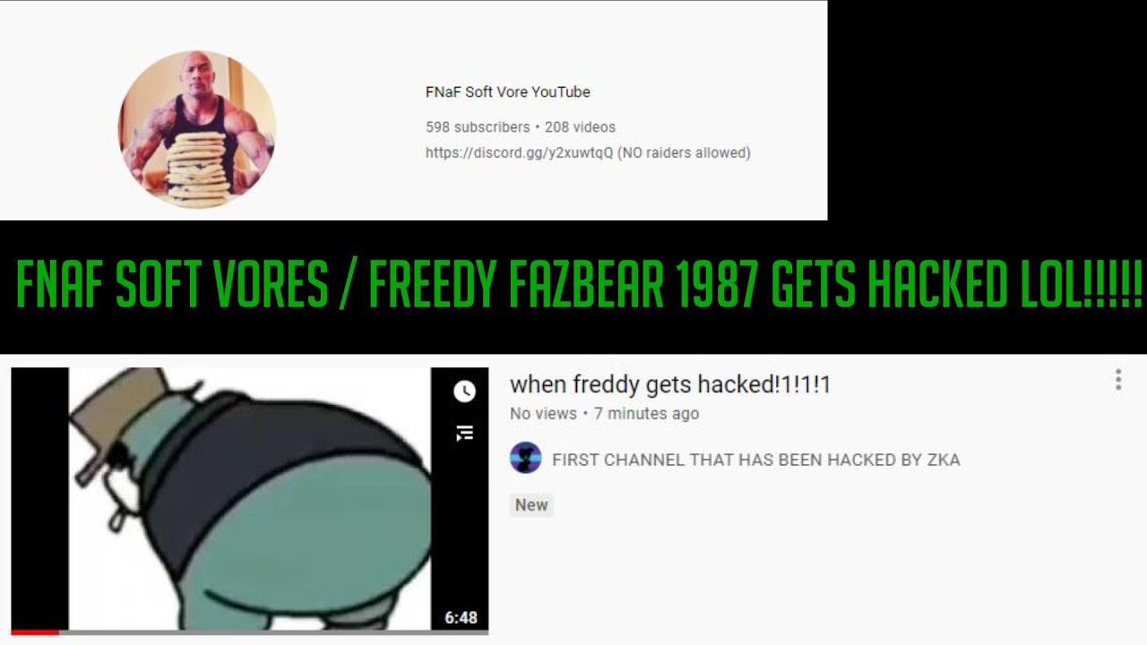 Fnaf Soft Vores / Freddy Fazbear 1987 Got Hacked LOL!!!!!!!