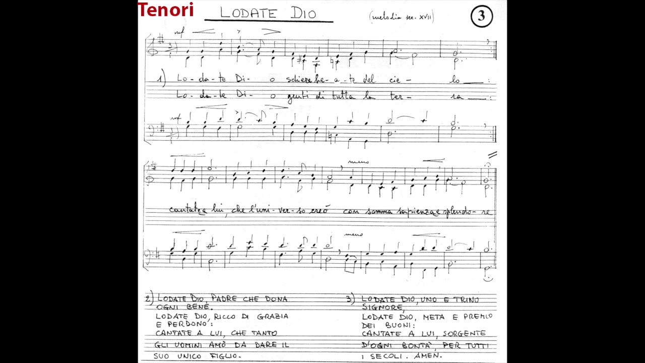 3 - Lodate Dio