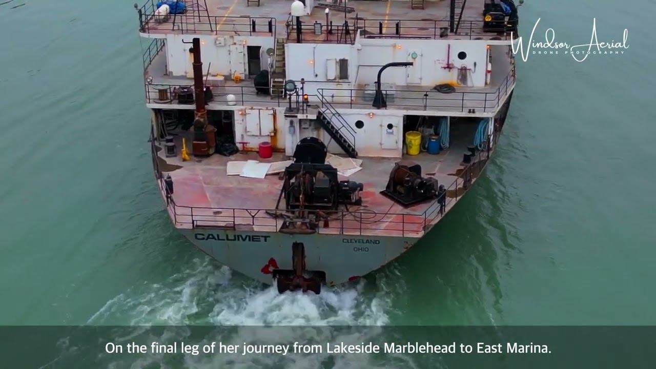 M/V CALUMET LOWER LAKES TOWING LTD. by Windsor Aerial Drone Photography