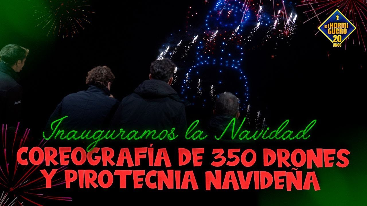 350 drones y pirotecnia para dar la bienvenida a la Navidad con David Bisbal - El Hormiguero