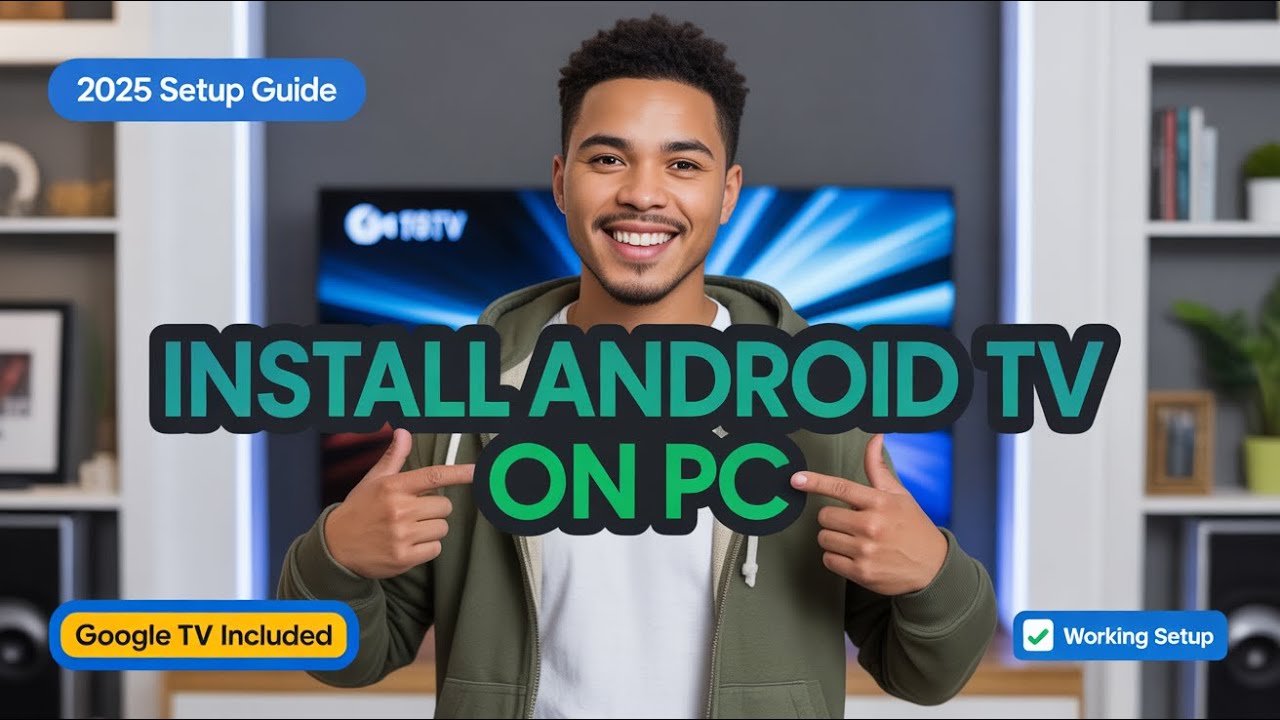Установка эмулятора Android TV на ПК/ноутбук (2025) | Запуск Google TV на Windows 11/10