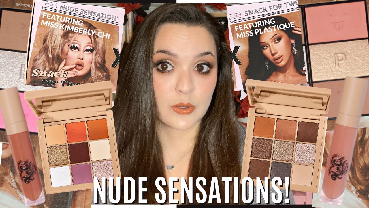 KIMCHI X PLASTIQUE Nude Sensation Collection! Face Palette, Eyeshadow Palette, and Lip Kit Bundle!