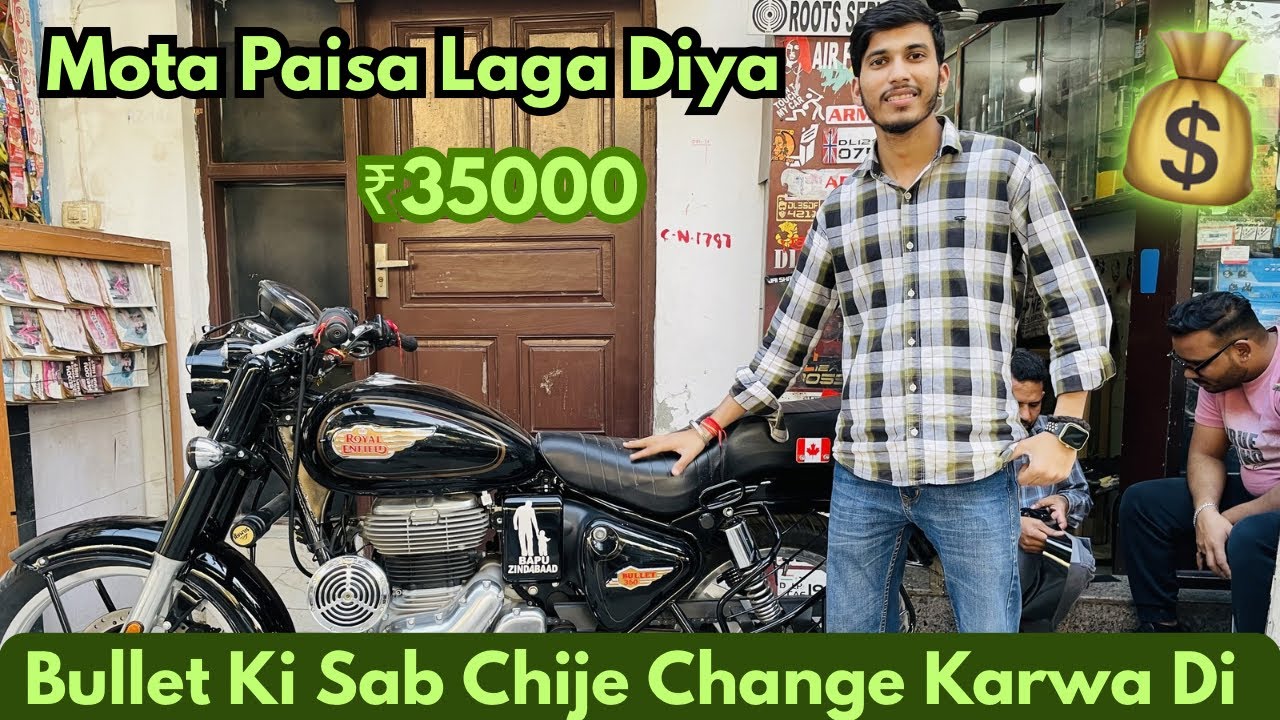 Finally Bullet Ki Full Modification Vlog 😍 Mota Kharcha Kardiya 💰