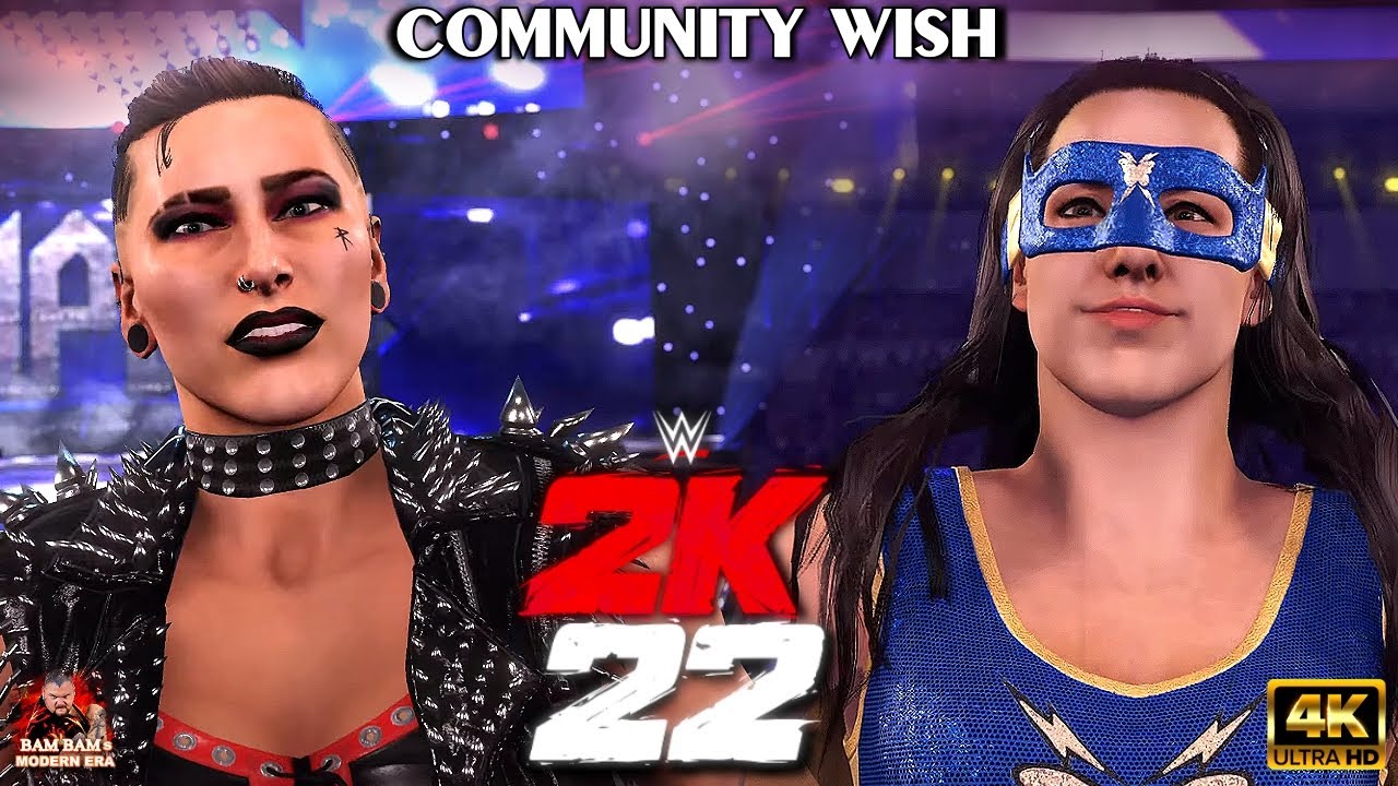 WWE 2K22 - Alexa, Rhea & Liv VS Becky, Nikki & Carmella [unedited 4K PS5 GAMEPLAY]  | Community Wish