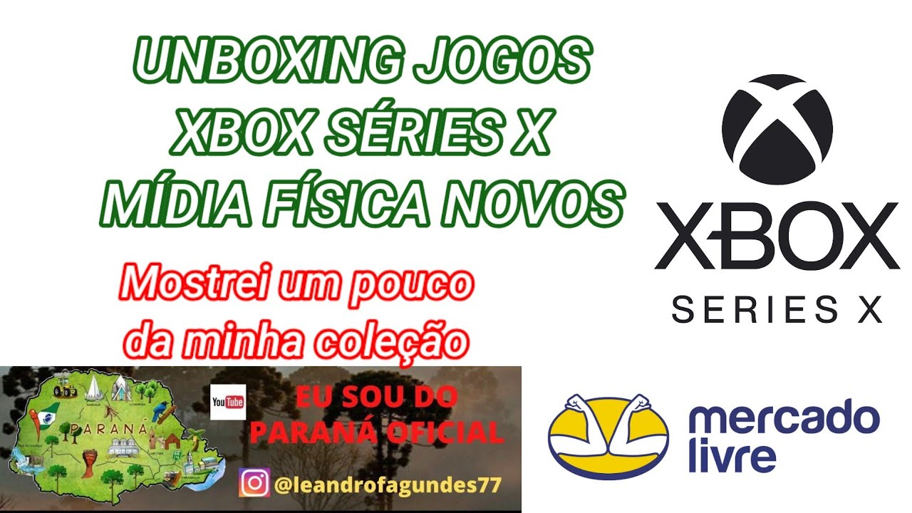 UNBOXING JOGOS XBOX SÉRIES X MÍDIA FÍSICA 